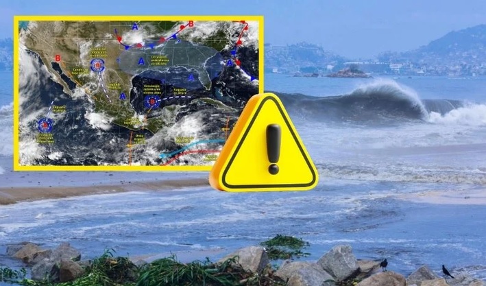 SMN alerta por probable desarrollo ciclónico frente a costas mexicanas