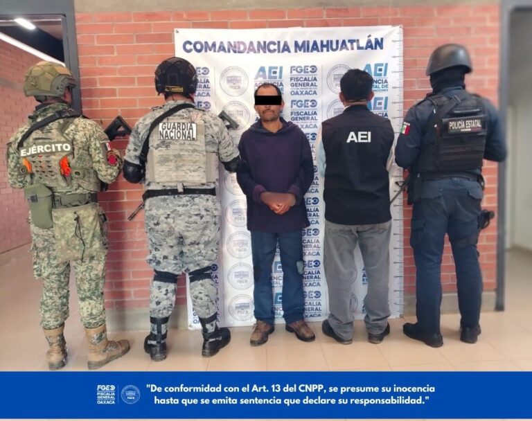 Fiscalía de Oaxaca cumplimenta orden de aprehensión por tentativa de homicidio tras agresión con un machete en la Sierra Sur