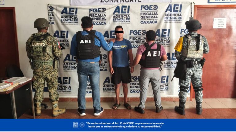 FGEO ejecuta orden de aprehensión contra probable responsable de violación agravada en Matías Romero