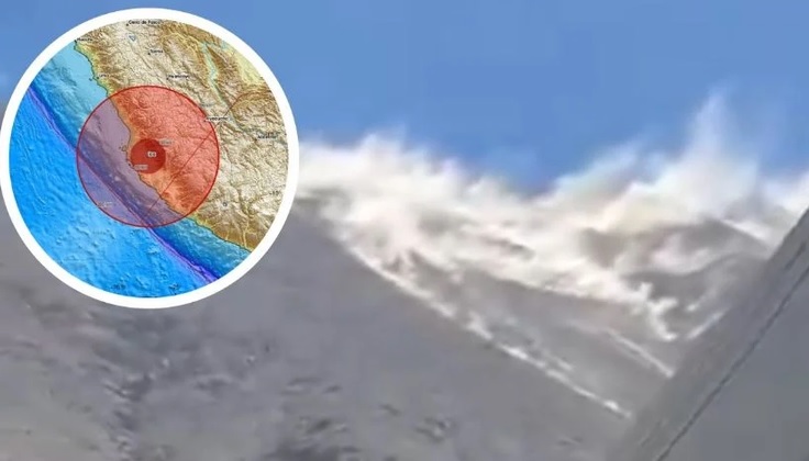 Terremoto de 7.2 sacude a Perú; captan el movimiento en cerros y montañas