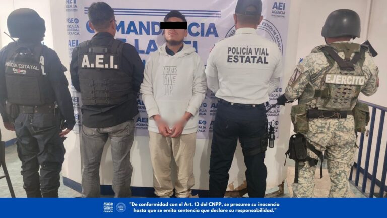 FGEO ejecuta orden de aprehensión contra probable responsable de violencia familiar ocurrida en Ejutla de Crespo
