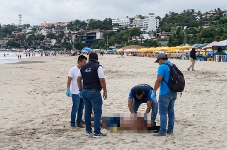 Turista de Nuevo León muere ahogado en Playa Marinero, en Puerto Escondido