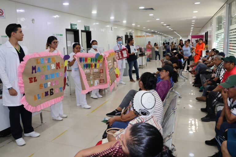 Por la salud de la niñez IMSS Oaxaca promueve y protege la alimentación con lactancia materna