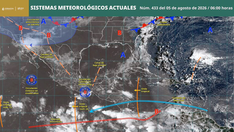 Pronostican lluvias, actividad eléctrica y ambiente caluroso en Oaxaca