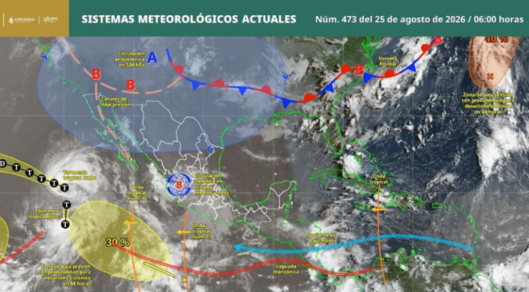 Prevén lluvias y tormentas aisladas en Oaxaca; temperaturas superarán los 35 grados
