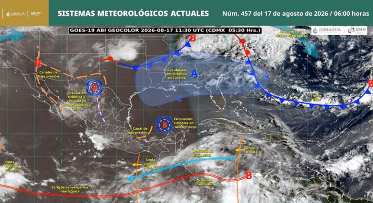 Prevén lluvias en la Sierra Sur y Cuenca del Papaloapan; persistirá el calor en Oaxaca