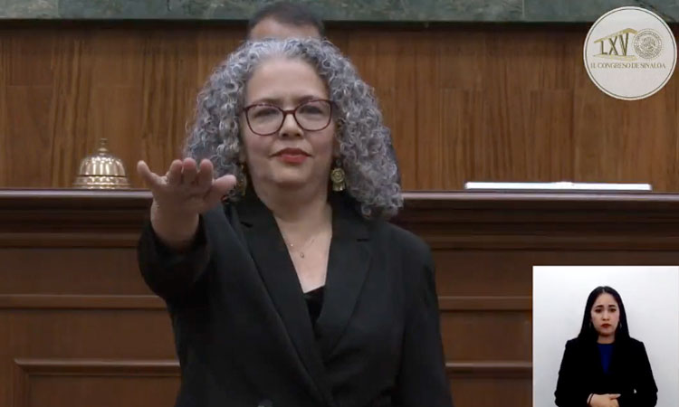 Congreso de Sinaloa designa a Graciela Domínguez como gobernadora interina