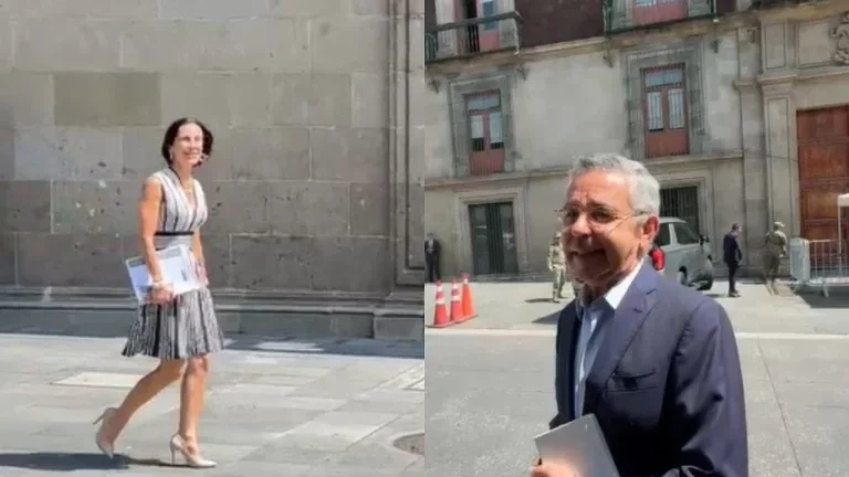 Llega Gabinete a Palacio Nacional; descartan “jalón de orejas” y niegan que se trate el tema de la visa de Andy López Beltrán