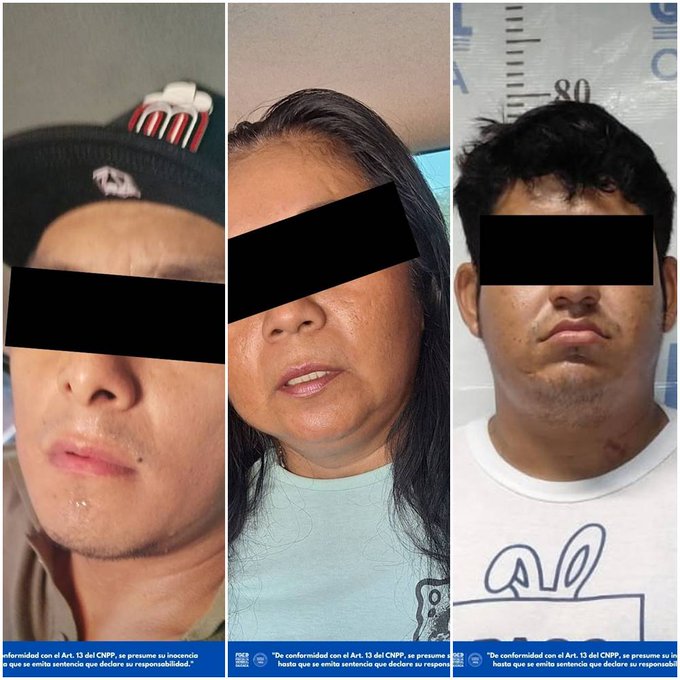 Fiscalía de Oaxaca detiene a tres personas por su probable responsabilidad en el secuestro de una mujer, ocurrido en Tehuantepec