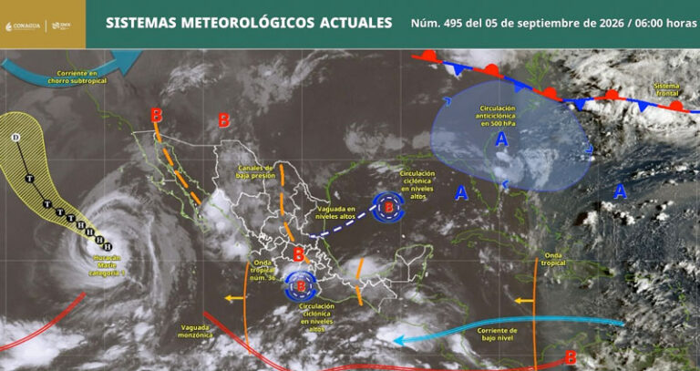 Prevén lluvias fuertes y tormentas eléctricas durante la tarde y noche en Oaxaca