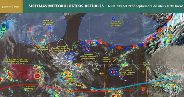 Prevén lluvias intensas, tormentas y niebla densa en regiones de Oaxaca