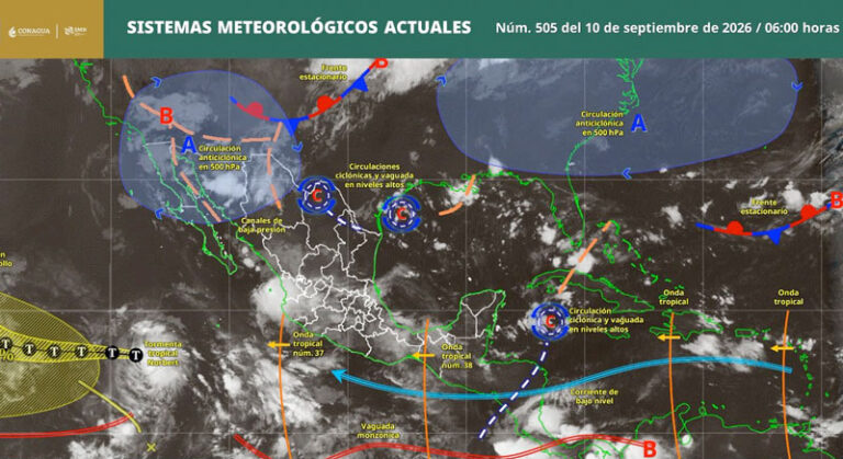 Prevén lluvias, tormentas eléctricas y bancos de niebla para Oaxaca