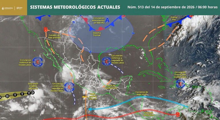 Prevén lluvias, tormentas eléctricas y bancos de niebla en Oaxaca este lunes