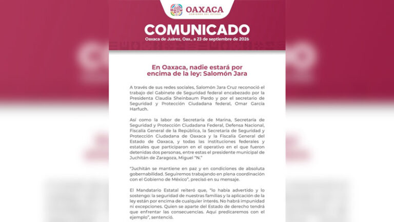 En Oaxaca, nadie estará por encima de la ley: Salomón Jara