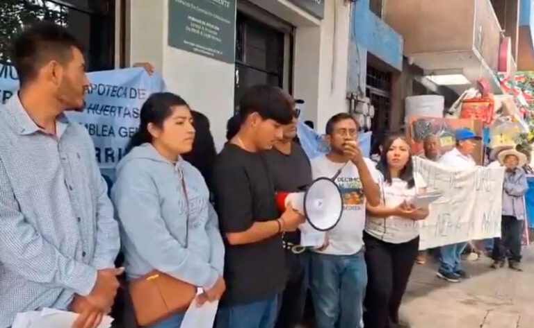 Comunidades de Ocotlán-Ejutla protestan ante Semarnat contra ampliación de minera Cuzcatlán