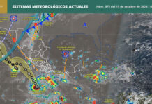 Alerta en Oaxaca por lluvias intensas y oleaje elevado ante ciclón Trudy