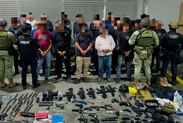 Detienen a 38 hombres en entrenamiento táctico en Michoacán; había un estadunidense
