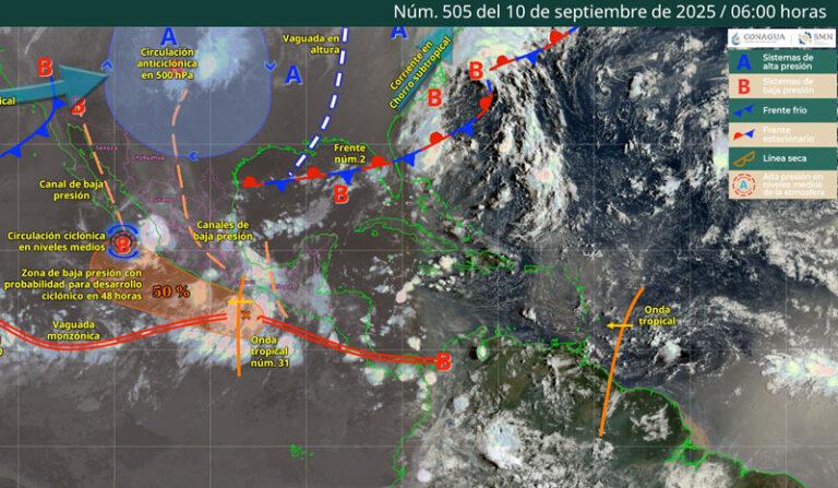 Continuará tiempo lluvioso en la mayor parte de Oaxaca