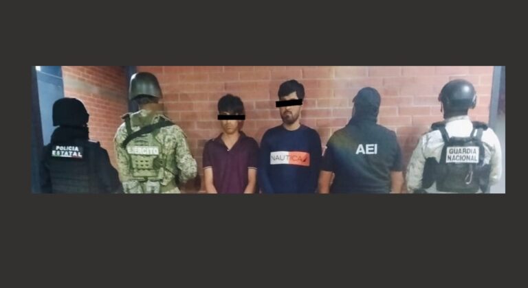 Fiscalía de Oaxaca detiene a personas originarias de Durango, durante cateo en punto de distribución y venta de drogas, operativo realizado en Miahuatlán de Porfirio Díaz