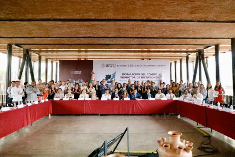 Instala Gobierno de Oaxaca Comité Promotor de Inversiones para potenciar desarrollo económico