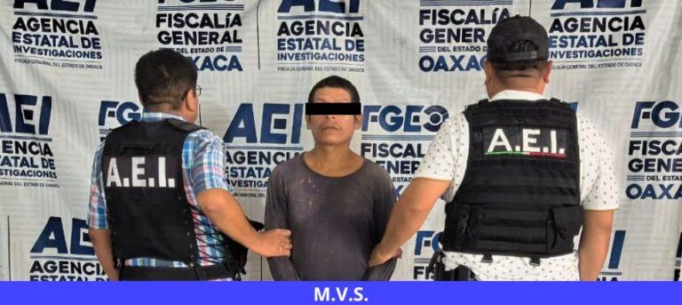 Fiscalía de Oaxaca ejecuta orden de aprehensión y detiene a una persona por homicidio cometido con disparos de arma de fuego, en el Istmo de Tehuantepec