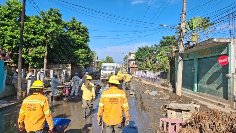 Mantiene Coesfo apoyo en zonas afectadas por lluvias en Veracruz