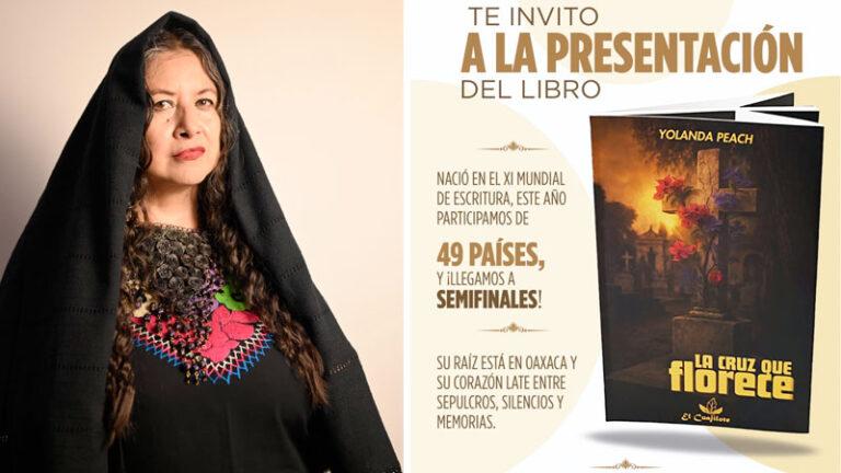 Presenta periodista Yolanda Peach su primer libro “La cruz que florece” en el Panteón San Miguel