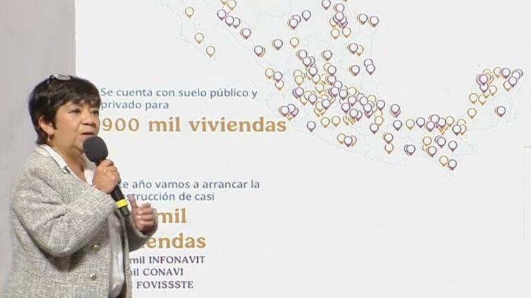 Reportan avances del Programa Nacional de Vivienda; “Tenemos 300 mil iniciadas”, destaca Edna Vega