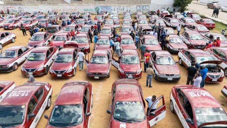 Supervisan Semovi y FGEO más de 200 taxis en operativo conjunto en Oaxaca de Juárez