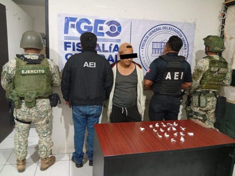 Fiscalía de Oaxaca obtiene vinculación a proceso contra detenido en cateo por posesión de metanfetaminas en Mitla