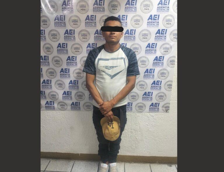 Ejecutan orden de aprehensión y detiene a J.C.P., alias El Cholin” buscado por el delito violación de una adolescente, cometido en la Zona Metropolitana