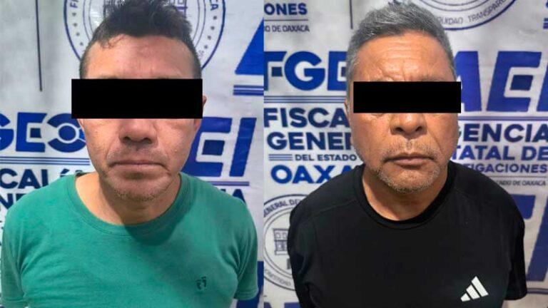 Fiscalía de Oaxaca detiene a dos personas por robo a sucursal bancaria cometido con arma de fuego en el Istmo
