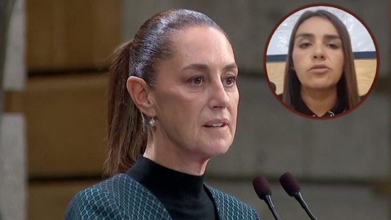 Grecia Quiroz, viuda de Carlos Manzo, alcalde de Uruapan, se reúne con la presidenta Claudia Sheinbaum