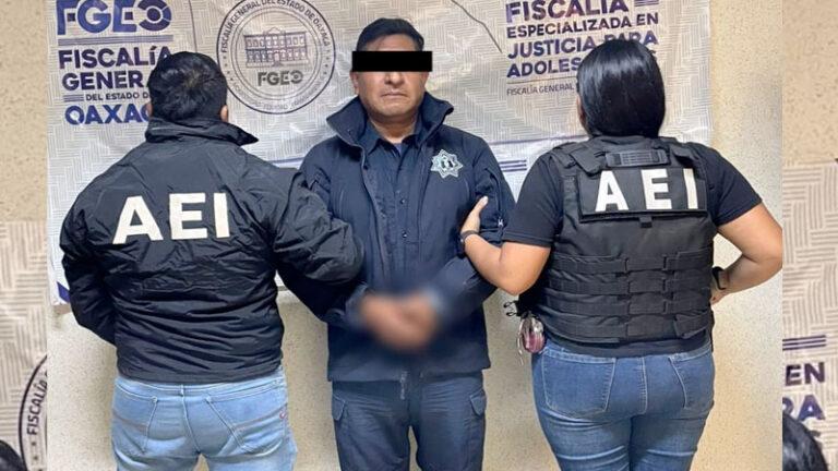 Fiscalía de Oaxaca detiene a elemento de la policía municipal de Santa María Atzompa por violación de una adolescente