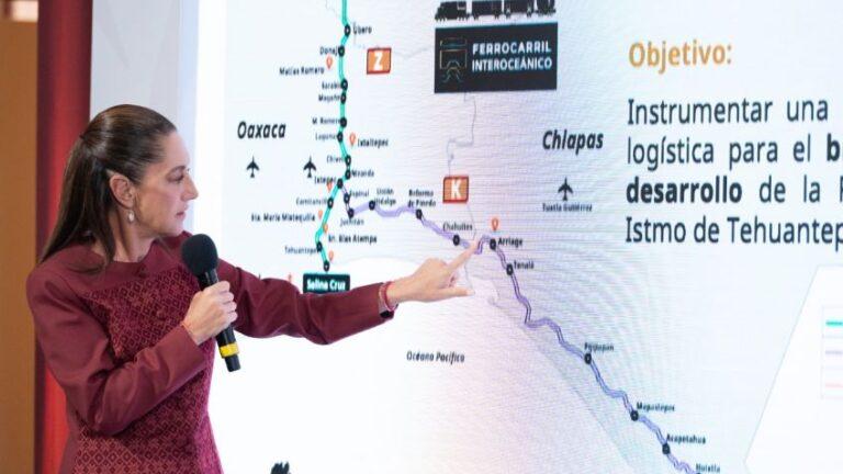 Sheinbaum: Tren Interoceánico es muy importante para el desarrollo del sureste de México