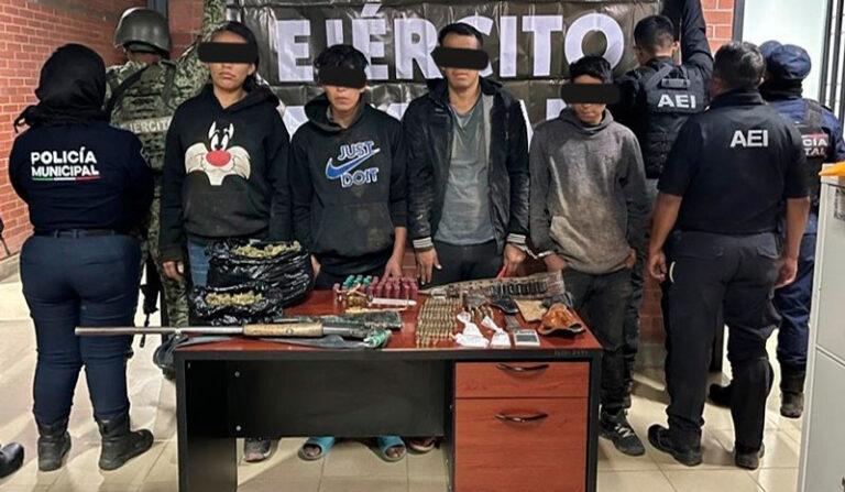 Fiscalía obtiene vinculación a proceso contra cuatro personas detenidas durante cateo en punto de narcomenudeo en Miahuatlán de Porfirio Díaz