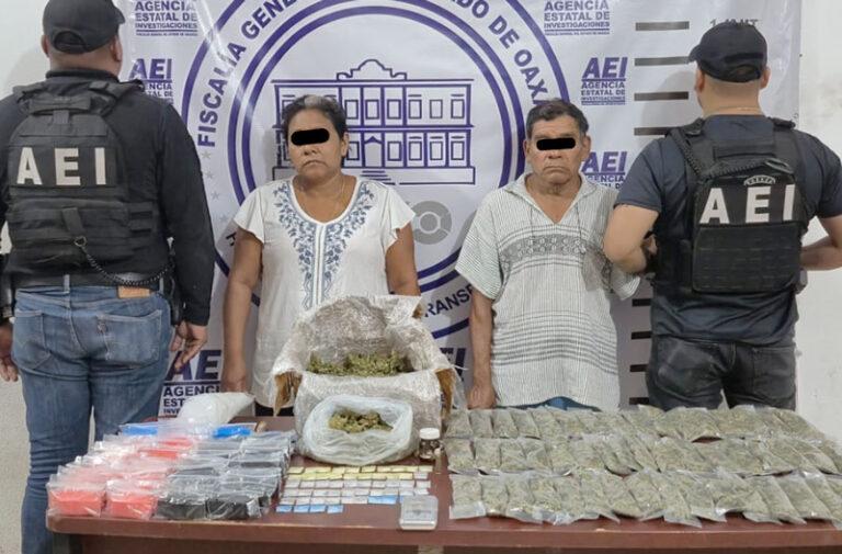 Corporaciones de seguridad realizan cateos en Pinotepa Nacional, aseguran: drogas y detienen a dos personas por narcomenudeo