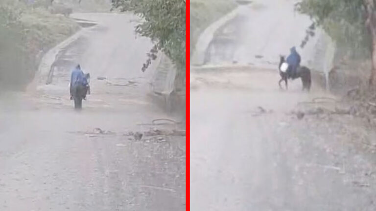 (VIDEO) Tragedia en Los Tuxtlas: Hombre muere arrastrado por la corriente tras fuertes lluvias en Veracruz