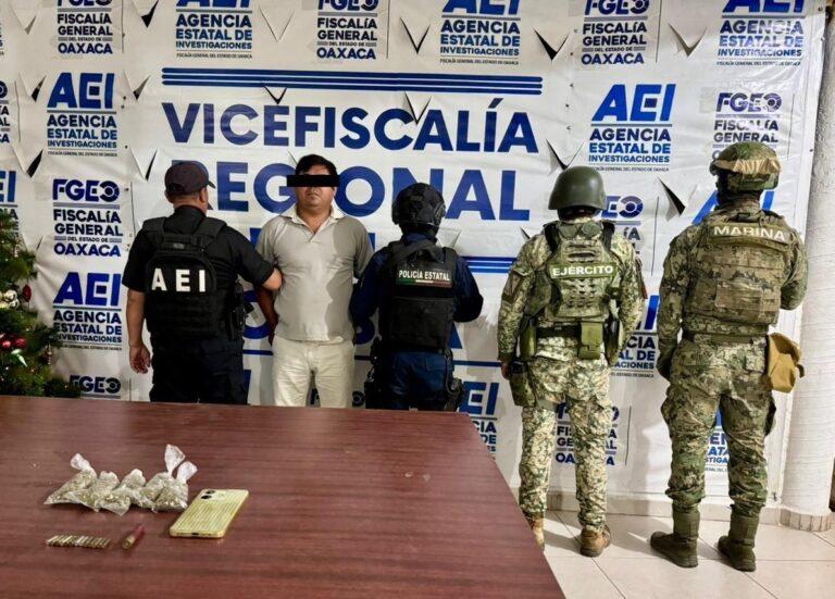 Con Operación Sable, realizan cateo en punto de venta de narcomenudeo en la Costa: detienen una persona, aseguran droga y cartuchos útiles