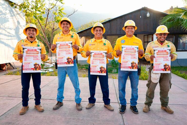 Consolida Gobierno de Oaxaca coordinación interinstitucional en Sierra de Flores Magón para proteger patrimonio natural de incendios forestales