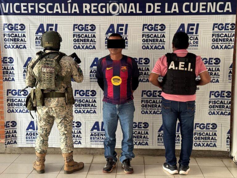 Fiscalía de Oaxaca detiene a una persona por abuso sexual contra adolescente, lesiones, robo y allanamiento de morada, cometidos en la Cuenca