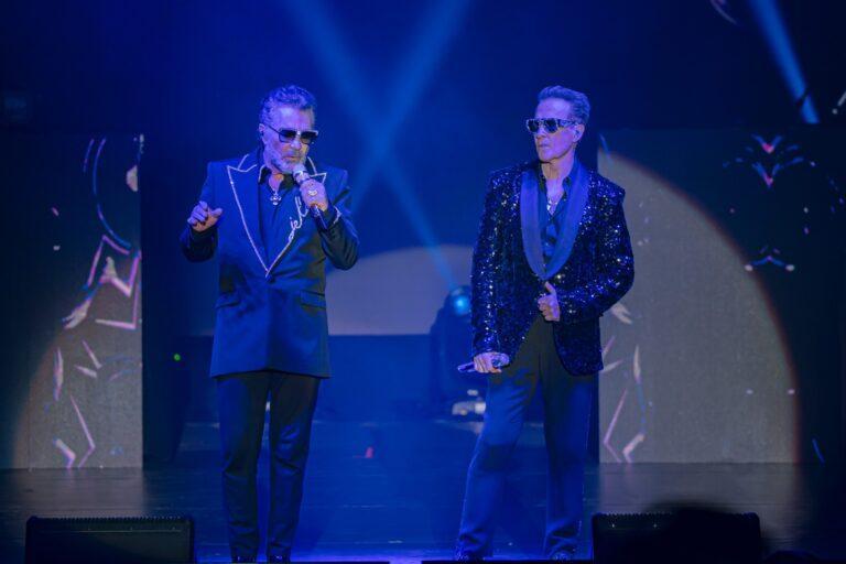 Brillan Emmanuel y Mijares durante su presentación en Madrid