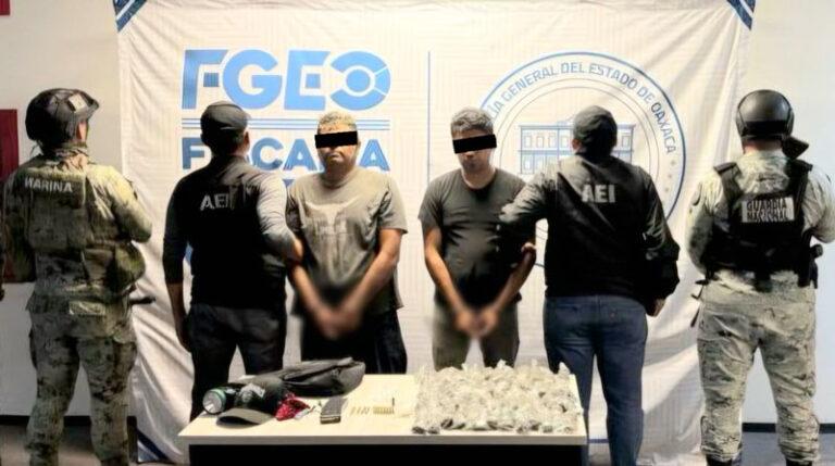 Capturan a dos por narcomenudeo afuera de una escuela; M.R.R.C., alias “Yiyo”, es considerado objetivo prioritario en la Costa