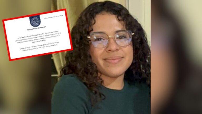 Confirman hallazgo sin vida de Karol Toledo, alumna de la UAEM en Coatetelco: FGE Morelos