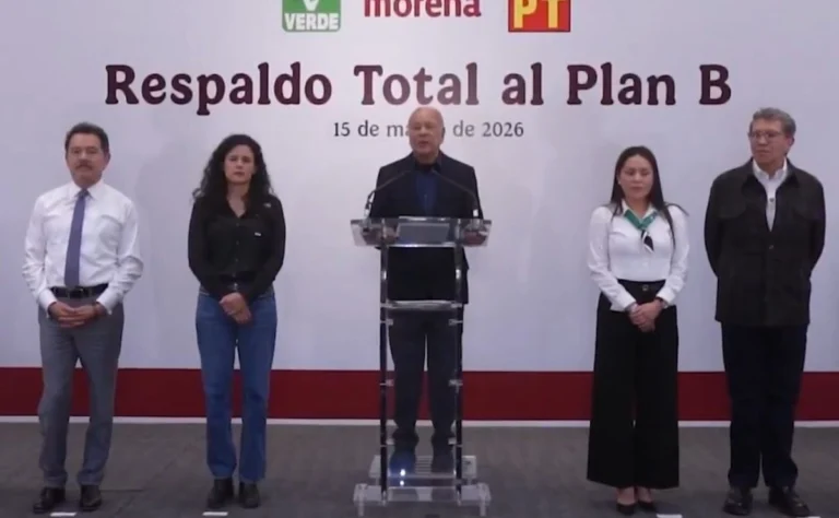 Tras reunión en Gobernación, PT y PVEM anuncian “total respaldo” al plan B propuesto por Sheinbaum