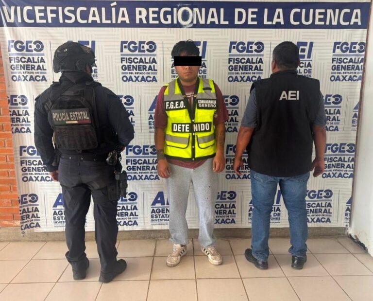 Fiscalía de Oaxaca ejecuta orden de aprehensión en la región de la Cuenca por violación equiparada agravada contra adolescente