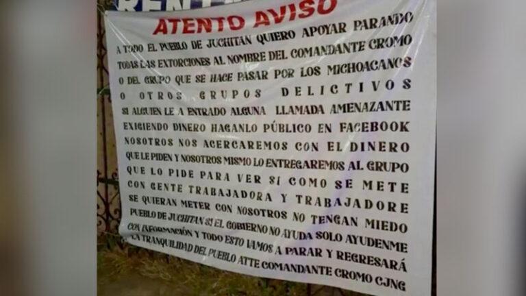 Inseguridad en Juchitán: investigan presencia de presuntos policías tras aparición de manta