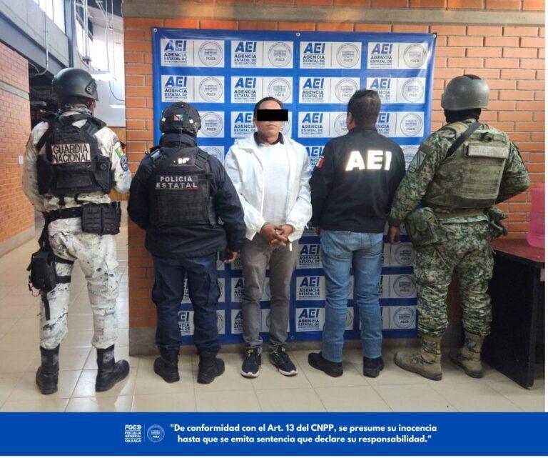 Fiscalía de Oaxaca ejecuta orden de aprehensión por el delito de despojo agravado cometido en la región de la Mixteca