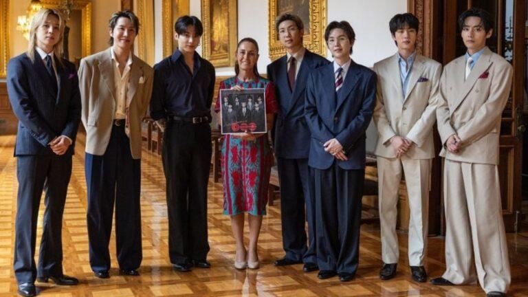 La música y los valores unen a México y Corea del Sur: Claudia Sheinbaum tras reunirse con BTS