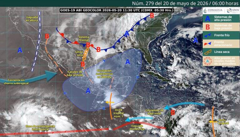 Se prevé ambiente extremadamente caluroso en la Costa, Istmo de Tehuantepec, Valles Centrales y Cuenca del Papaloapan